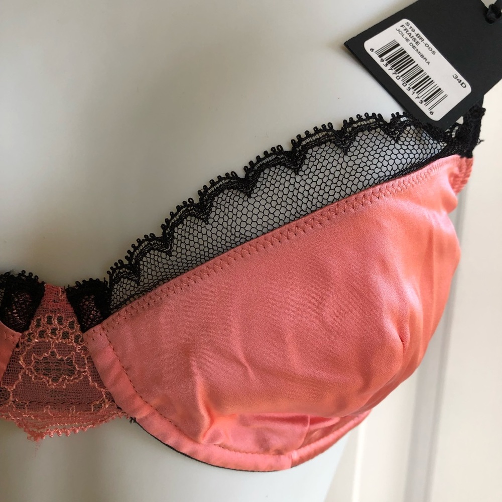 Black silk Kiki de Montparnasse bra.